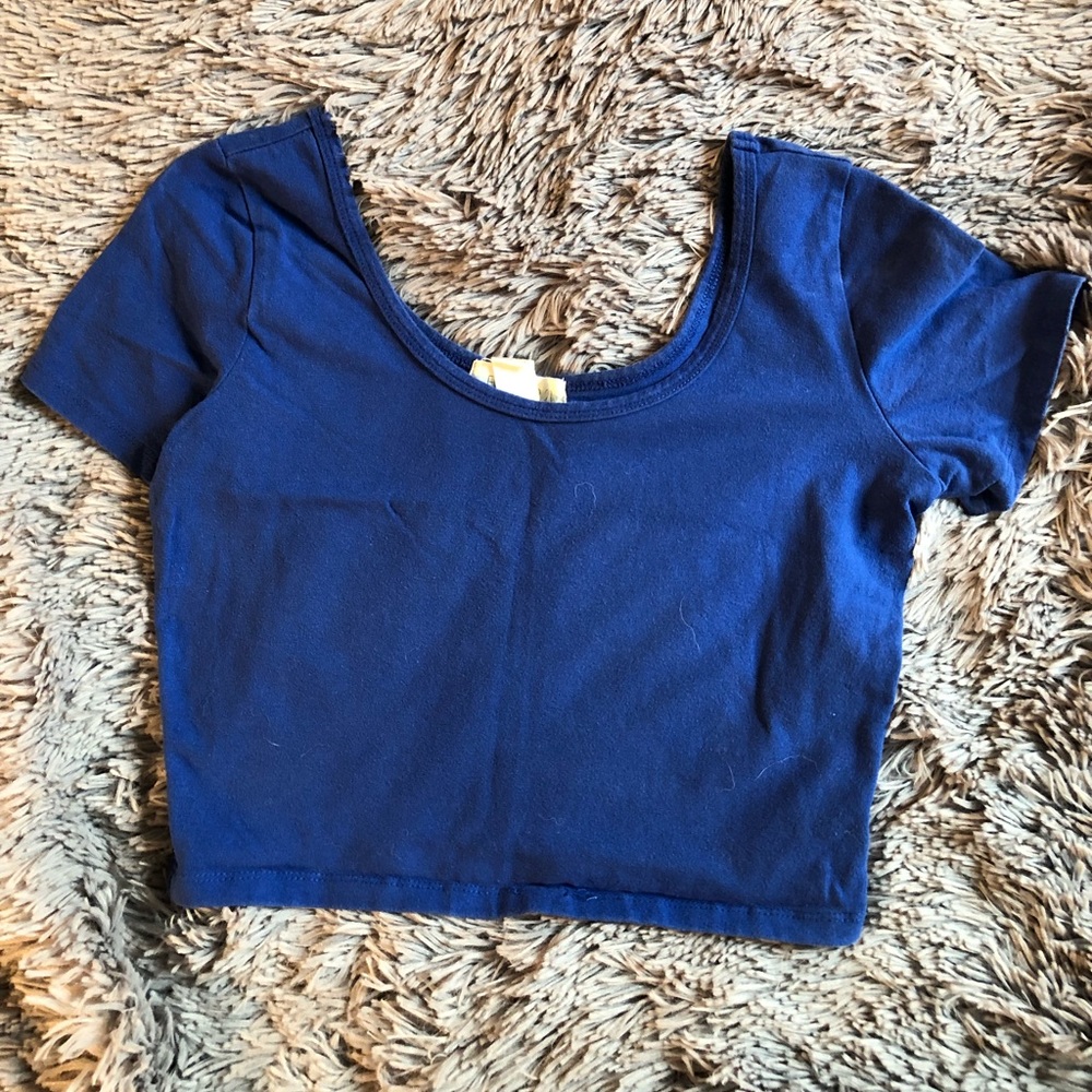 Royal blue crop top
